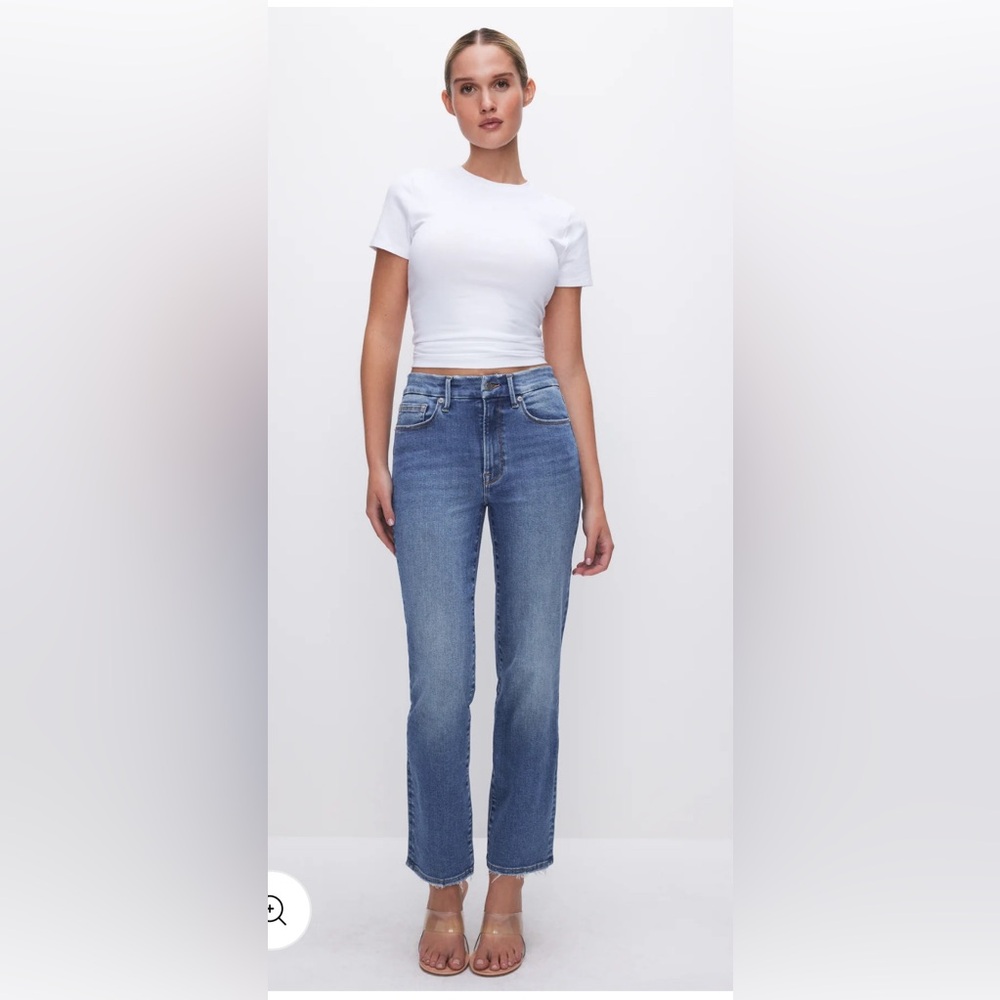 Good American Always Fits Good Legs Straight Jeans